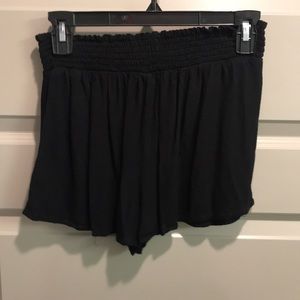 Black Flowy Shorts
